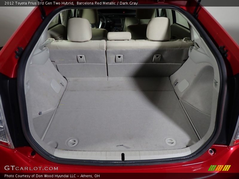 Barcelona Red Metallic / Dark Gray 2012 Toyota Prius 3rd Gen Two Hybrid