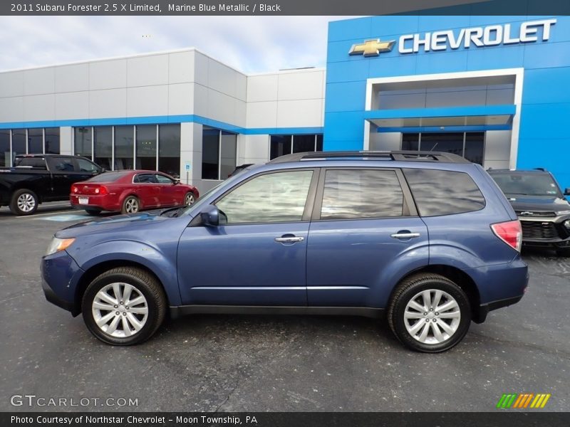 Marine Blue Metallic / Black 2011 Subaru Forester 2.5 X Limited