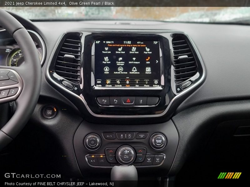 Olive Green Pearl / Black 2021 Jeep Cherokee Limited 4x4