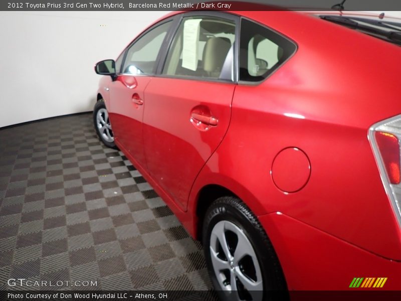 Barcelona Red Metallic / Dark Gray 2012 Toyota Prius 3rd Gen Two Hybrid
