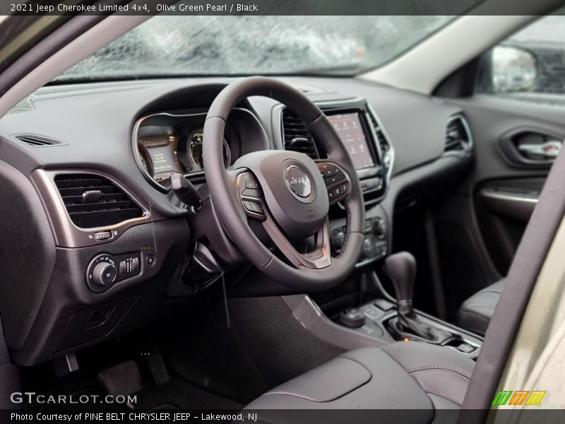 Olive Green Pearl / Black 2021 Jeep Cherokee Limited 4x4