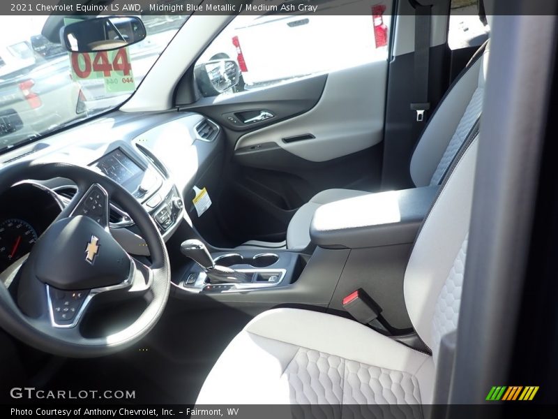Midnight Blue Metallic / Medium Ash Gray 2021 Chevrolet Equinox LS AWD