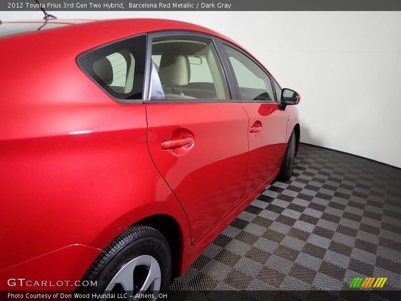 Barcelona Red Metallic / Dark Gray 2012 Toyota Prius 3rd Gen Two Hybrid