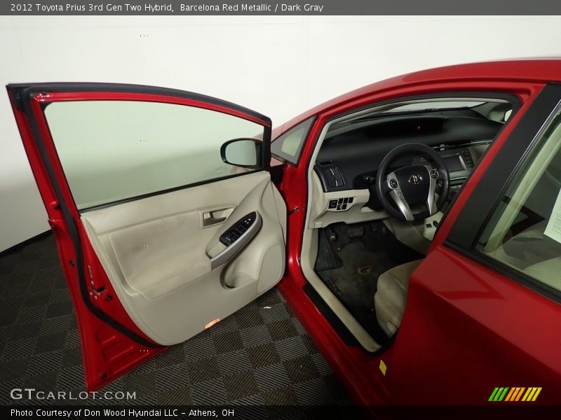Barcelona Red Metallic / Dark Gray 2012 Toyota Prius 3rd Gen Two Hybrid