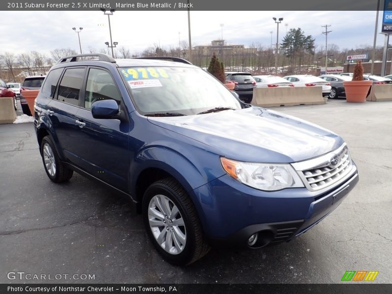 Marine Blue Metallic / Black 2011 Subaru Forester 2.5 X Limited