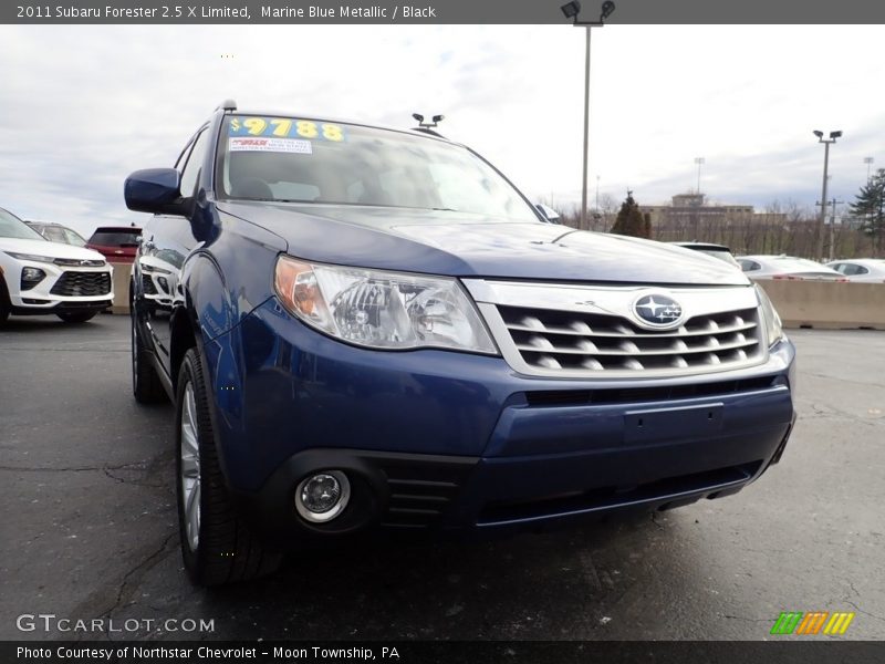 Marine Blue Metallic / Black 2011 Subaru Forester 2.5 X Limited