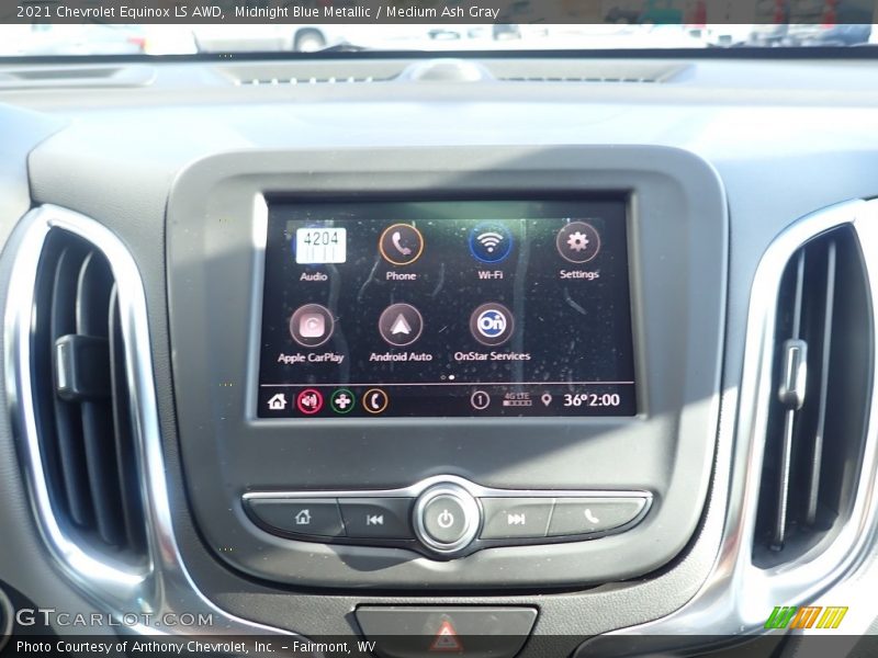 Midnight Blue Metallic / Medium Ash Gray 2021 Chevrolet Equinox LS AWD