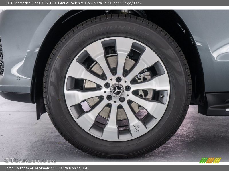 Selenite Grey Metallic / Ginger Beige/Black 2018 Mercedes-Benz GLS 450 4Matic