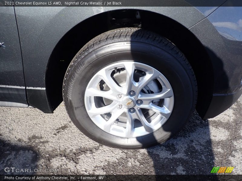 Nightfall Gray Metallic / Jet Black 2021 Chevrolet Equinox LS AWD