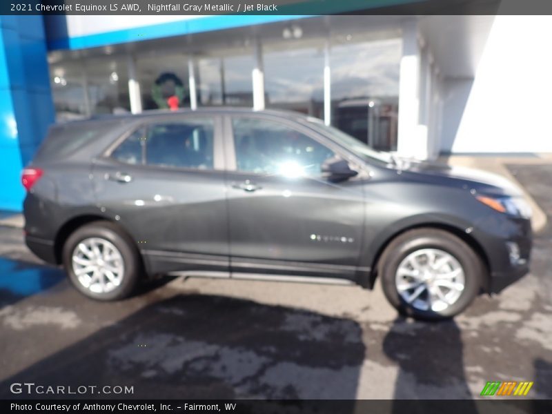 Nightfall Gray Metallic / Jet Black 2021 Chevrolet Equinox LS AWD