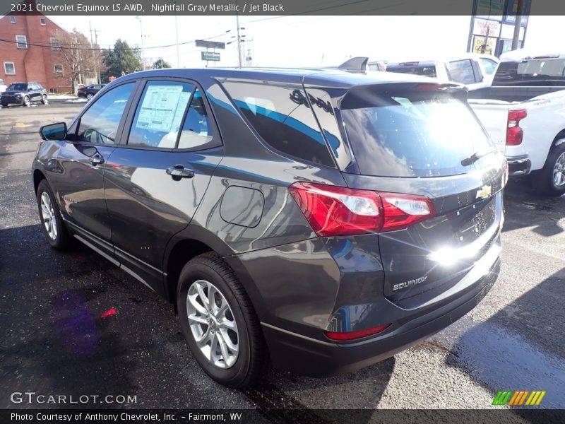 Nightfall Gray Metallic / Jet Black 2021 Chevrolet Equinox LS AWD