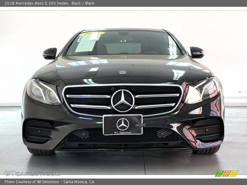 Black / Black 2018 Mercedes-Benz E 300 Sedan