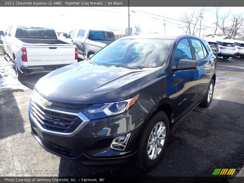 Nightfall Gray Metallic / Jet Black 2021 Chevrolet Equinox LS AWD