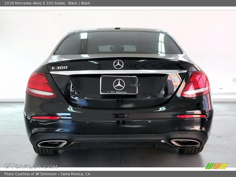 Black / Black 2018 Mercedes-Benz E 300 Sedan