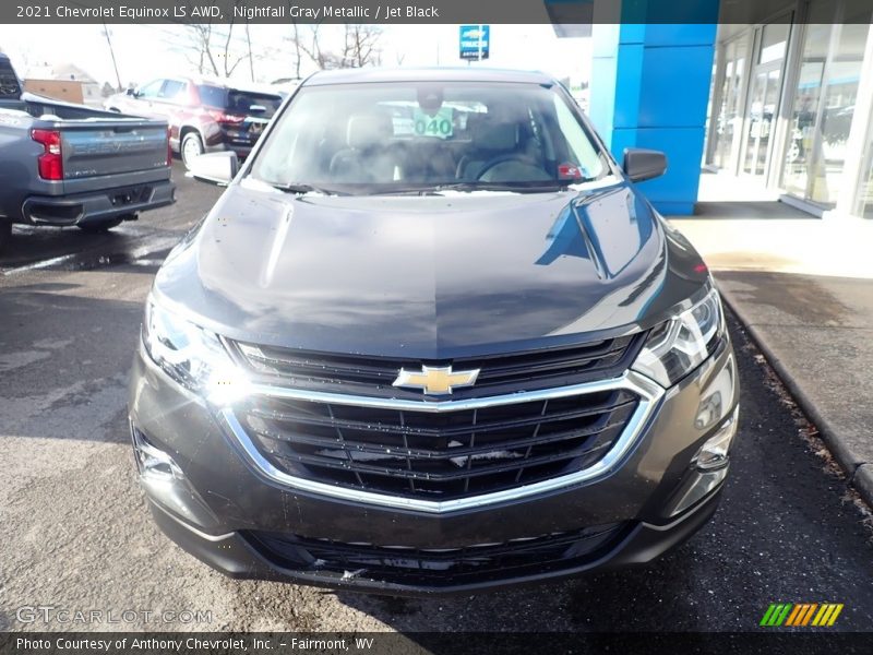 Nightfall Gray Metallic / Jet Black 2021 Chevrolet Equinox LS AWD