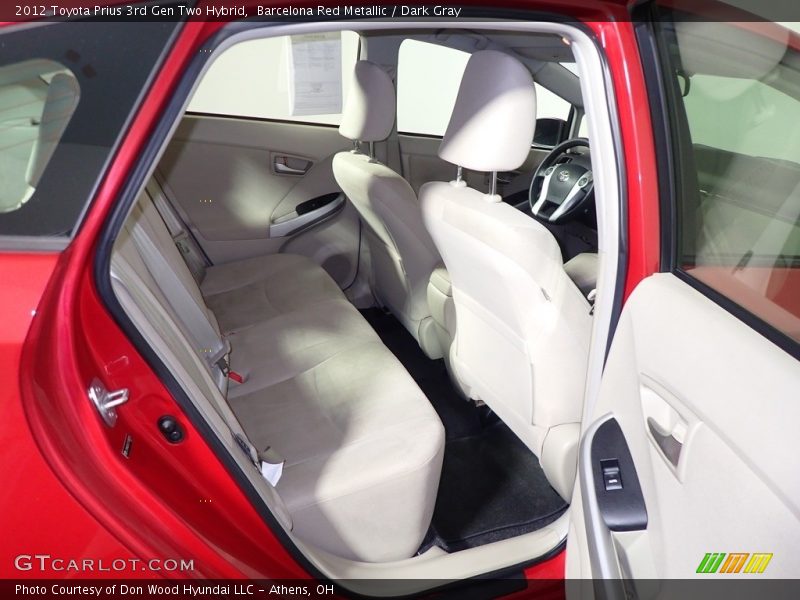 Barcelona Red Metallic / Dark Gray 2012 Toyota Prius 3rd Gen Two Hybrid