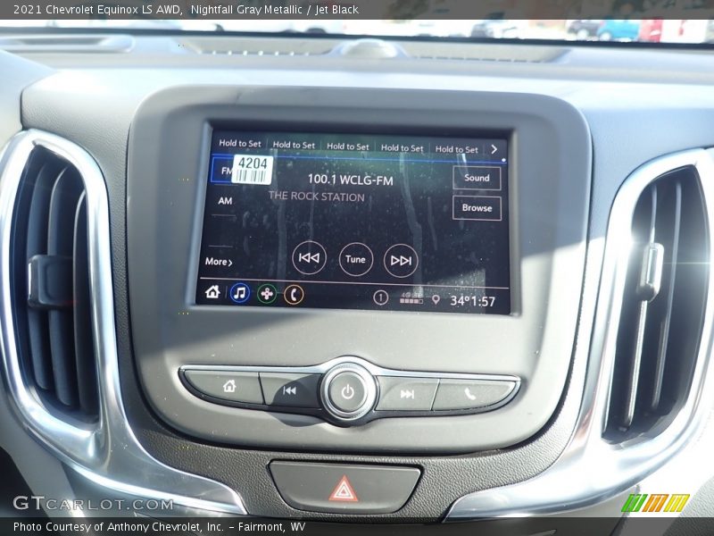 Nightfall Gray Metallic / Jet Black 2021 Chevrolet Equinox LS AWD