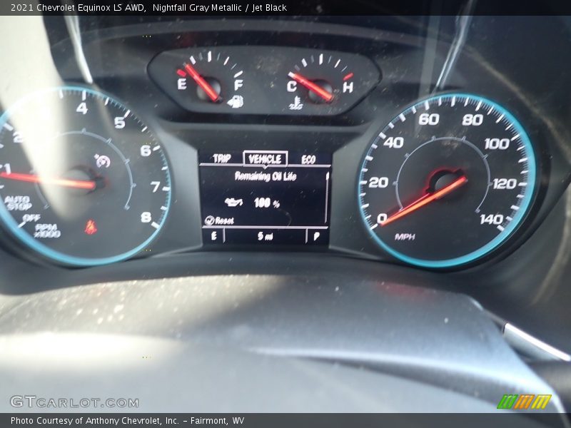 Nightfall Gray Metallic / Jet Black 2021 Chevrolet Equinox LS AWD