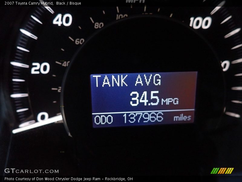 Black / Bisque 2007 Toyota Camry Hybrid