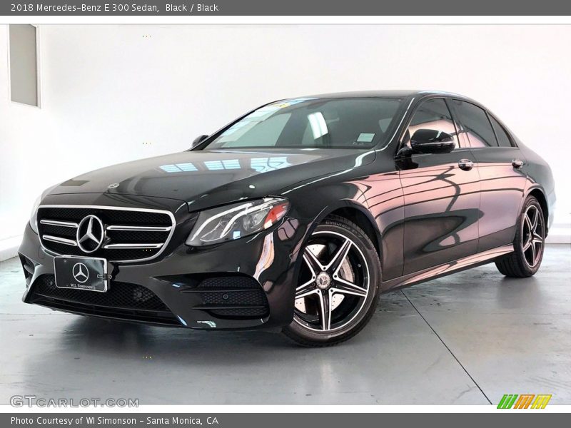 Black / Black 2018 Mercedes-Benz E 300 Sedan