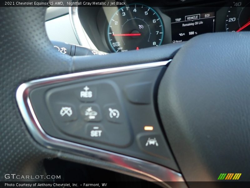 Nightfall Gray Metallic / Jet Black 2021 Chevrolet Equinox LS AWD