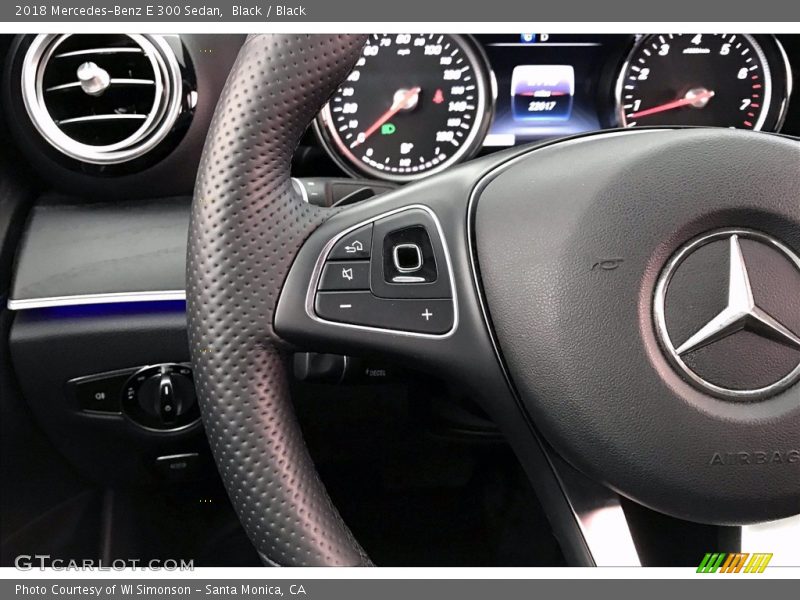 Black / Black 2018 Mercedes-Benz E 300 Sedan