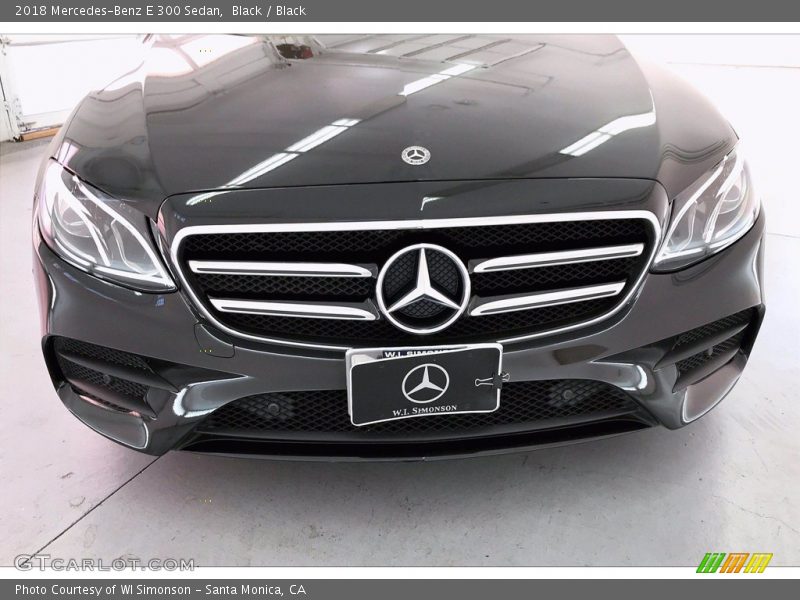 Black / Black 2018 Mercedes-Benz E 300 Sedan