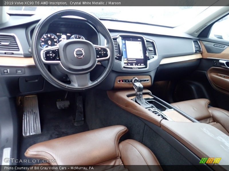  2019 XC90 T6 AWD Inscription Maroon Interior