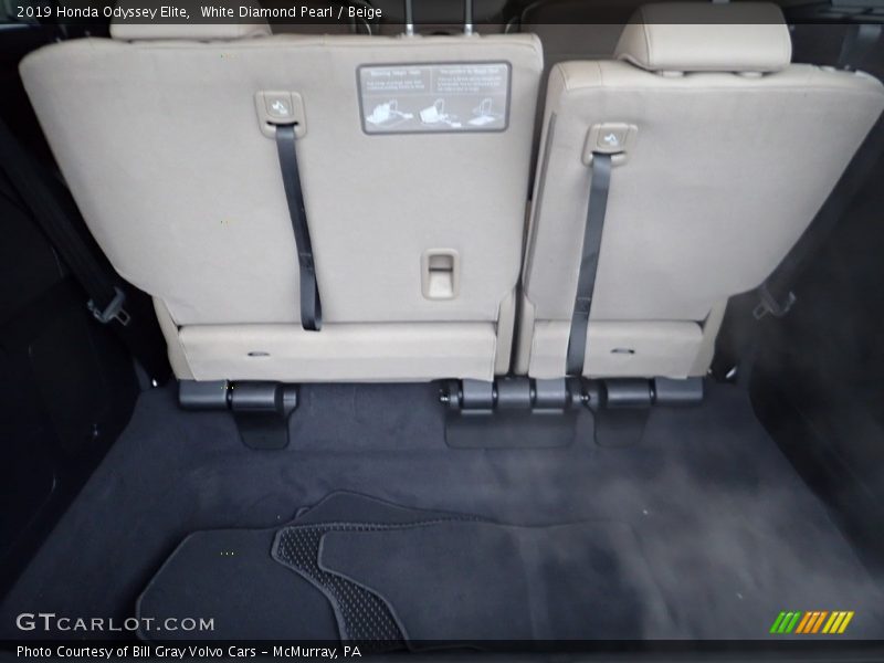 White Diamond Pearl / Beige 2019 Honda Odyssey Elite