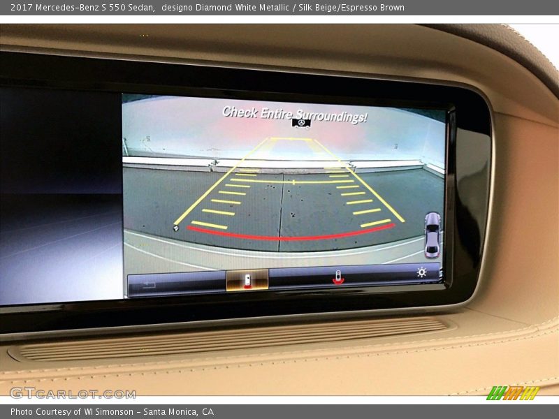 designo Diamond White Metallic / Silk Beige/Espresso Brown 2017 Mercedes-Benz S 550 Sedan