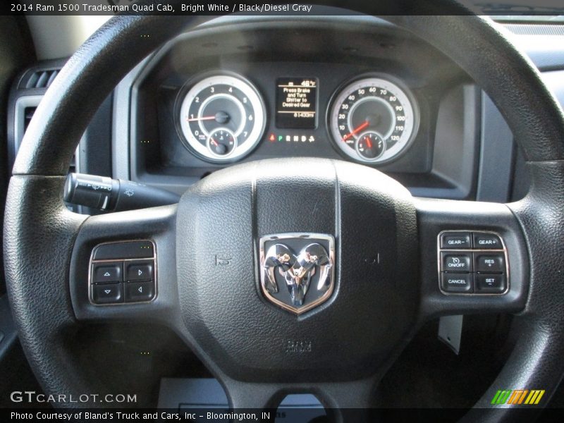 Bright White / Black/Diesel Gray 2014 Ram 1500 Tradesman Quad Cab