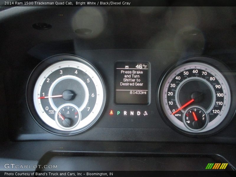Bright White / Black/Diesel Gray 2014 Ram 1500 Tradesman Quad Cab