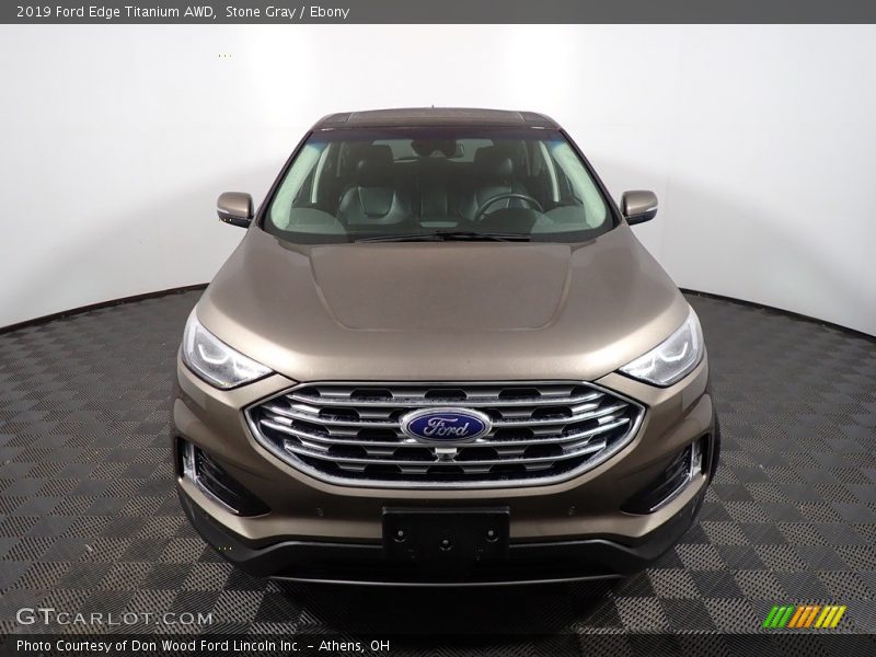 Stone Gray / Ebony 2019 Ford Edge Titanium AWD