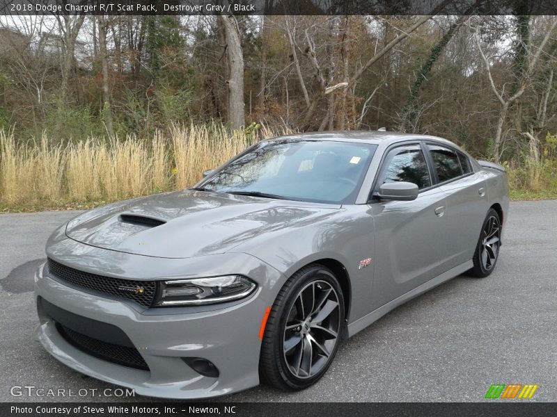 Destroyer Gray / Black 2018 Dodge Charger R/T Scat Pack