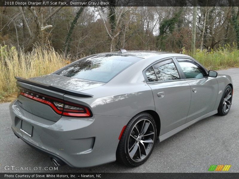 Destroyer Gray / Black 2018 Dodge Charger R/T Scat Pack