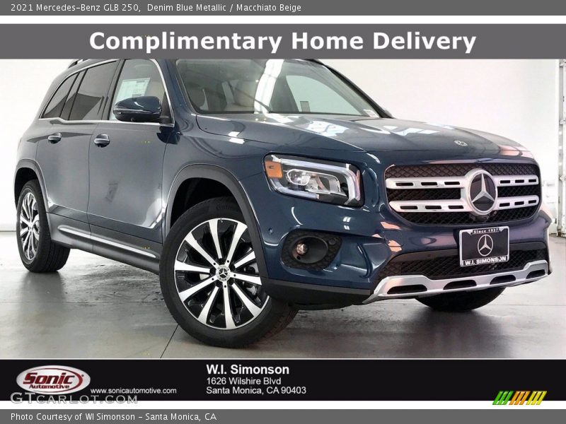 Denim Blue Metallic / Macchiato Beige 2021 Mercedes-Benz GLB 250