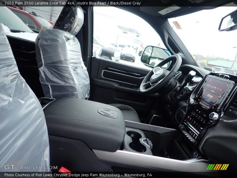Hydro Blue Pearl / Black/Diesel Gray 2020 Ram 3500 Laramie Crew Cab 4x4