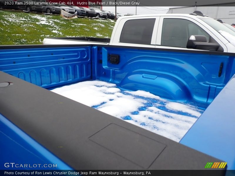 Hydro Blue Pearl / Black/Diesel Gray 2020 Ram 3500 Laramie Crew Cab 4x4