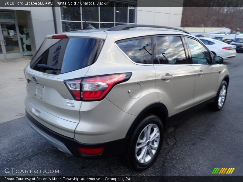 White Gold / Charcoal Black 2018 Ford Escape SEL 4WD