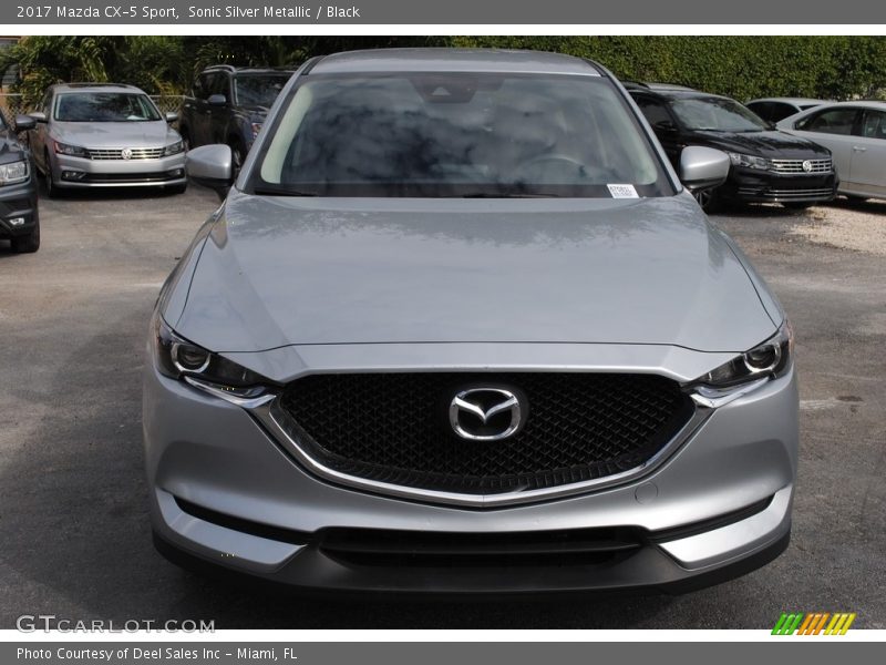 Sonic Silver Metallic / Black 2017 Mazda CX-5 Sport