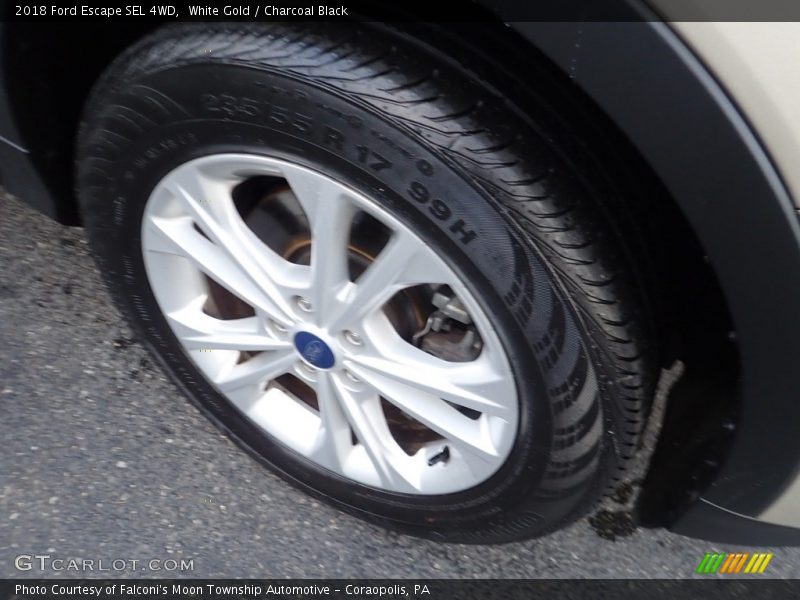 White Gold / Charcoal Black 2018 Ford Escape SEL 4WD