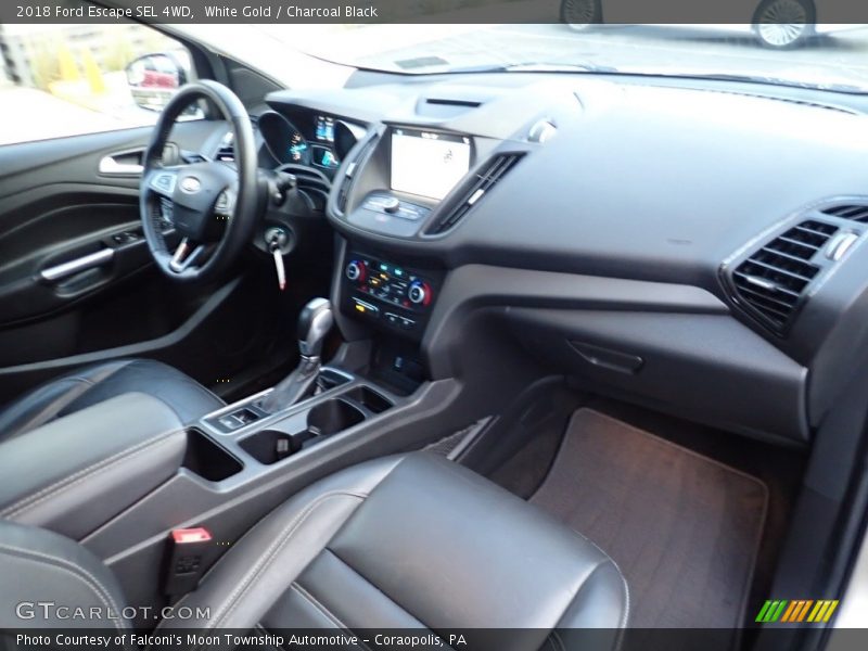 White Gold / Charcoal Black 2018 Ford Escape SEL 4WD