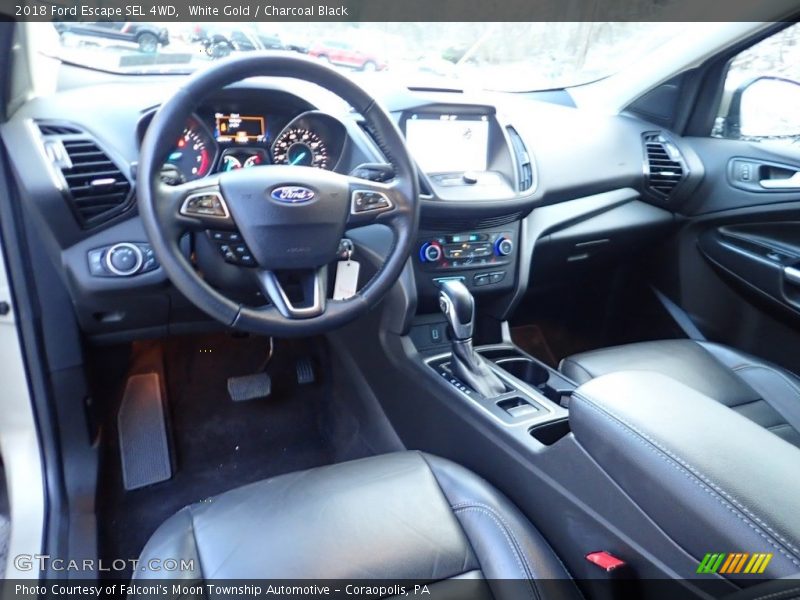 White Gold / Charcoal Black 2018 Ford Escape SEL 4WD