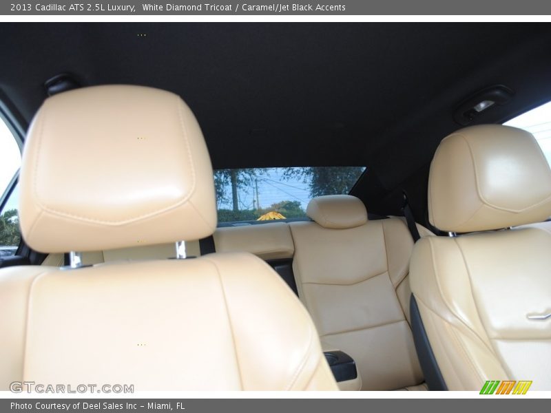 White Diamond Tricoat / Caramel/Jet Black Accents 2013 Cadillac ATS 2.5L Luxury