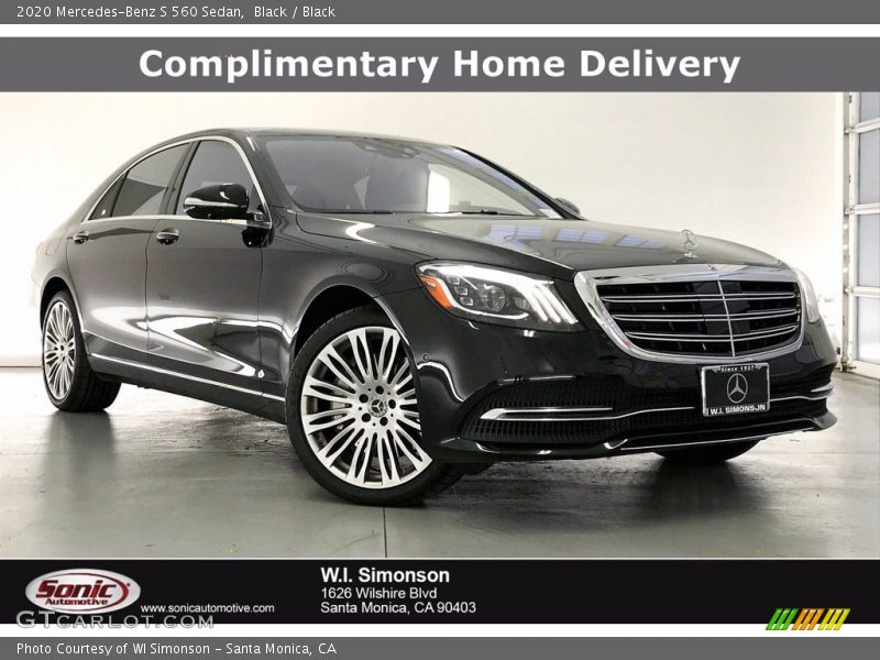 Black / Black 2020 Mercedes-Benz S 560 Sedan