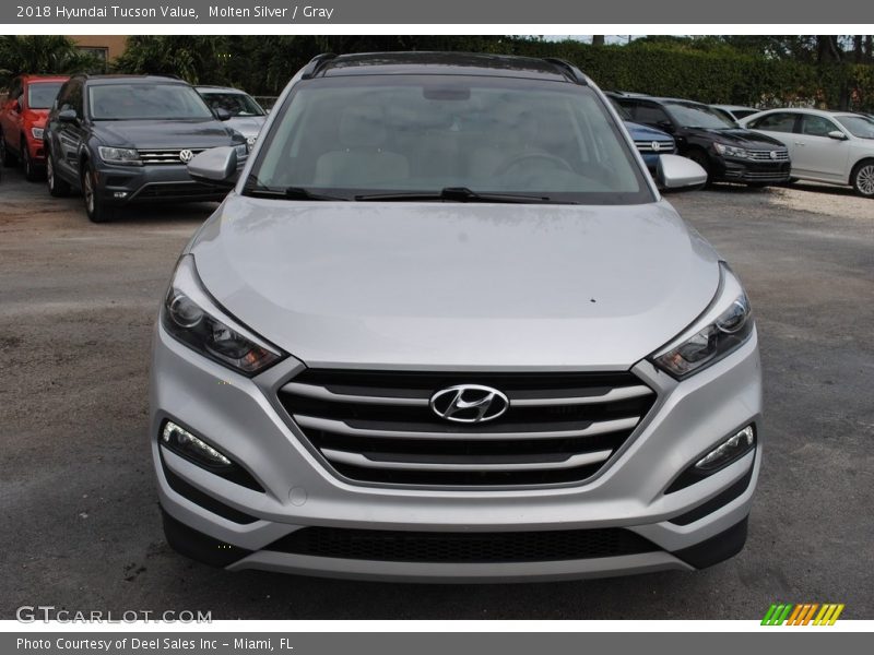 Molten Silver / Gray 2018 Hyundai Tucson Value