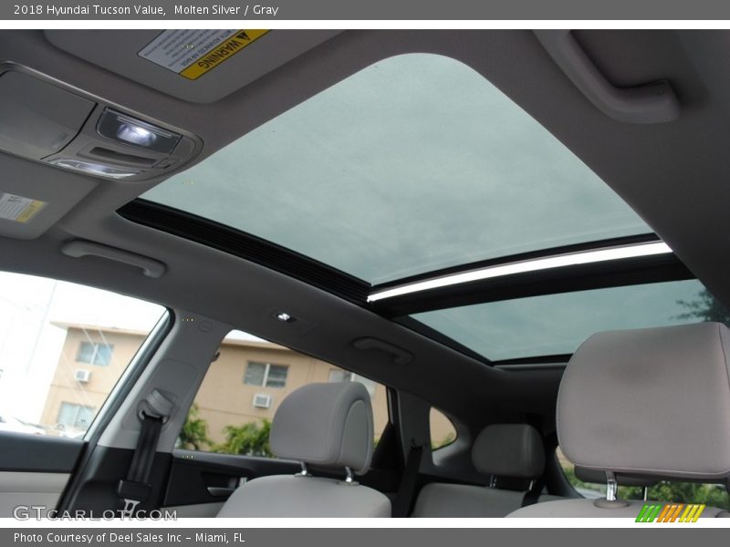 Sunroof of 2018 Tucson Value