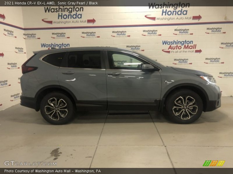 Sonic Gray Pearl / Black 2021 Honda CR-V EX-L AWD