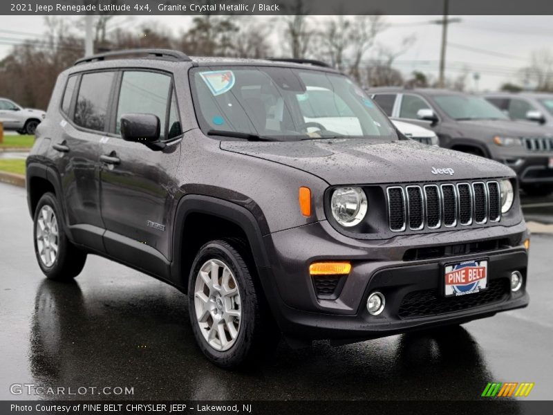 Granite Crystal Metallic / Black 2021 Jeep Renegade Latitude 4x4