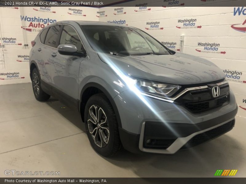 Sonic Gray Pearl / Black 2021 Honda CR-V EX-L AWD